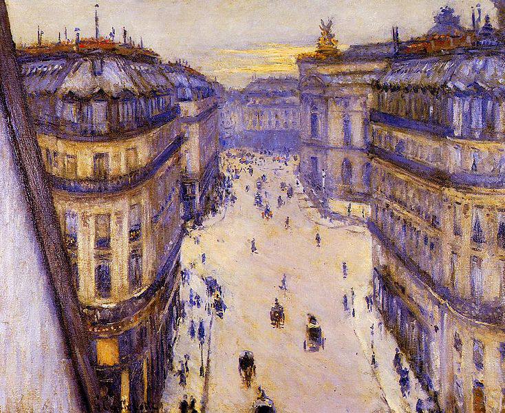 Gustave Caillebotte Rue Halevy, vue d'un sixieme etage